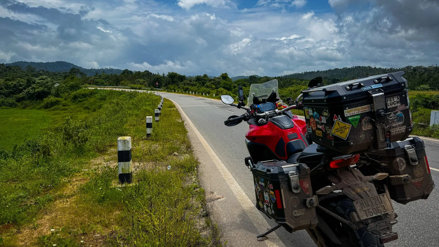 Somewhere above Coorg, between showers